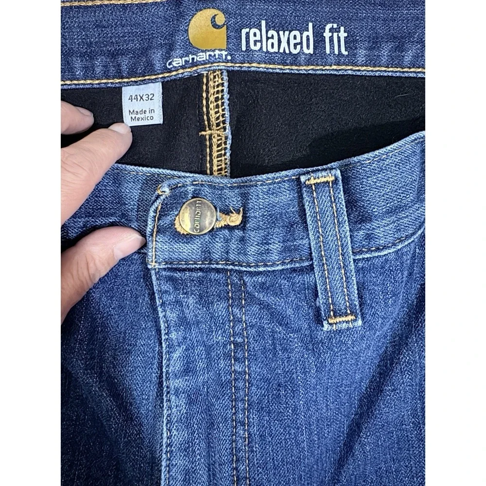 CARHARTT JEANS‎ LINED MENS 44X32 RELAXED FIT 102803